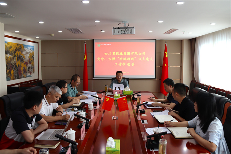 邓华主持召开资中、万源“两端两网”试点建筑工作推进会